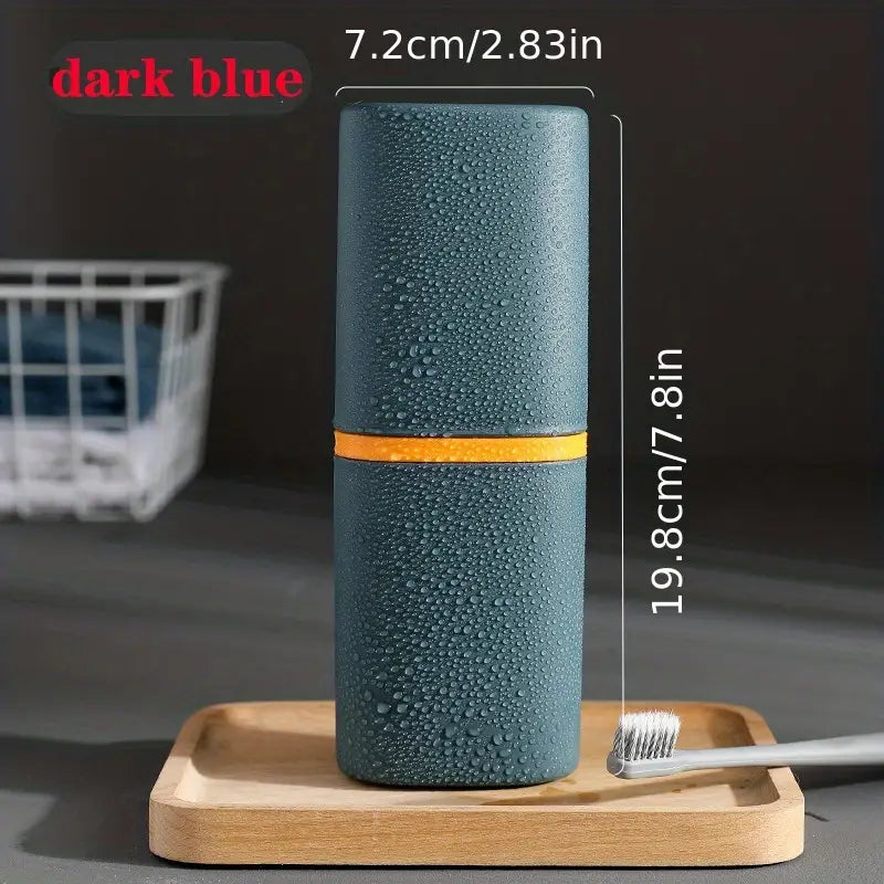 1pc High-Quality Travel Toothbrush Box with Mouthwash Cup and Toothpaste Storage Tray
