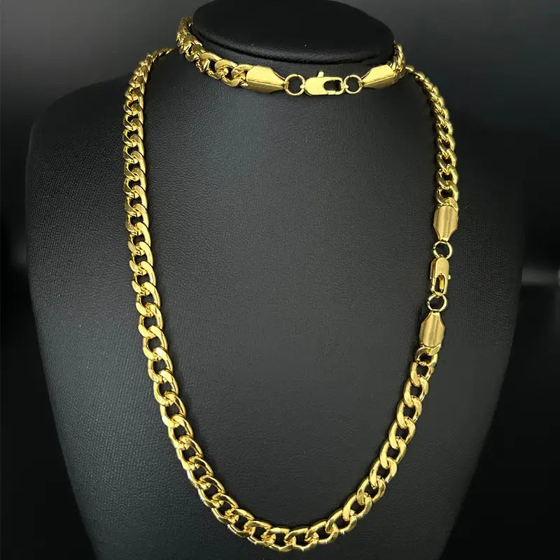 Fashion Hip Hop Bracelet & Necklace Set, For Men And Women