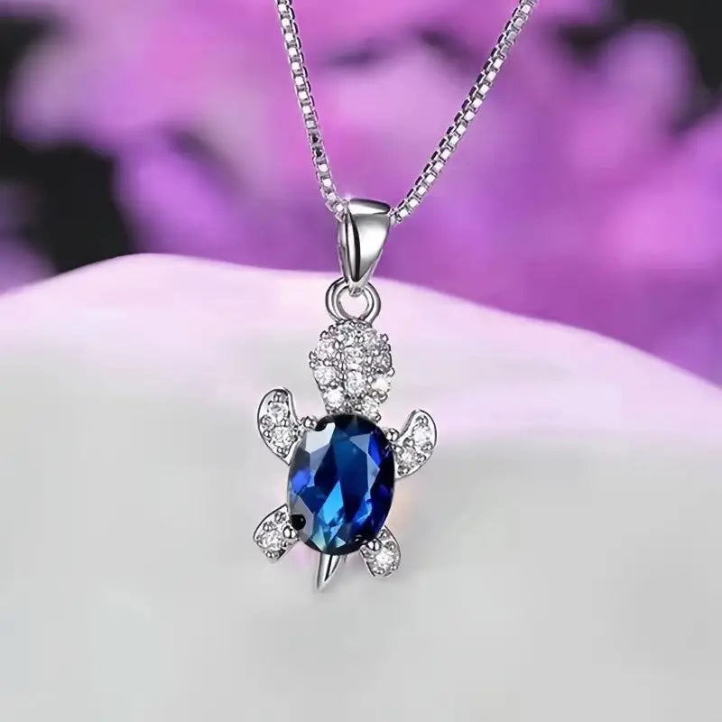 Sweet And Cute Pink Turtle Pendant Necklace, Versatile Accessories
