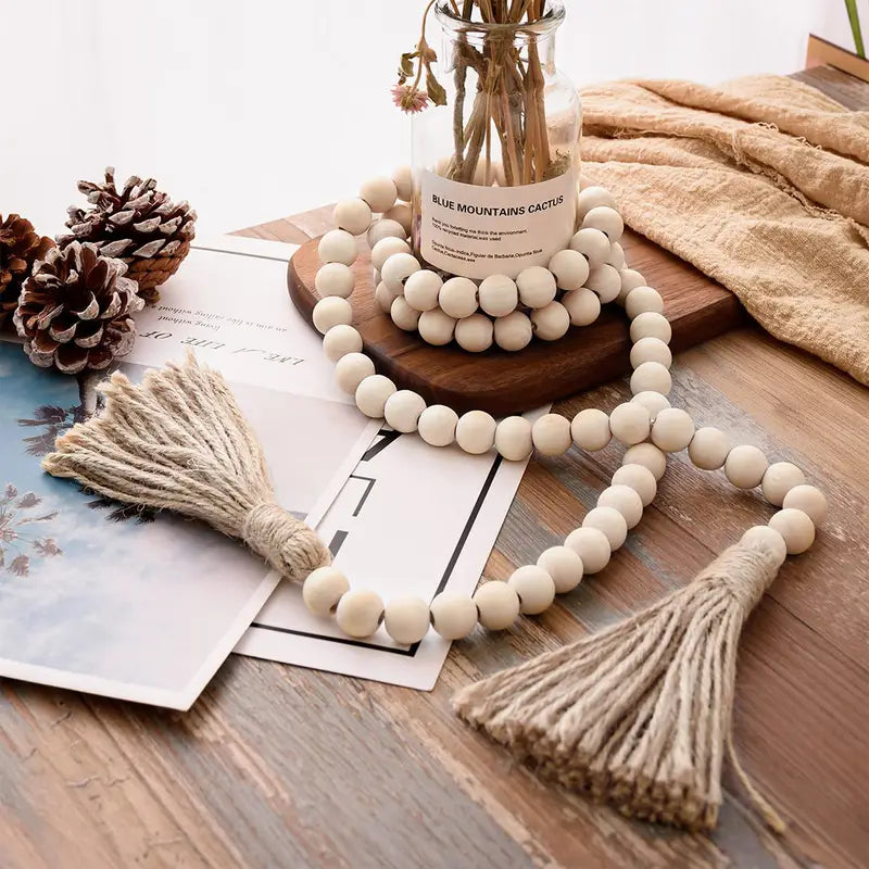 1pc Decorative Beaded Tassel (81.28cm) Bohemian Decoration For Tables Desks & Doors