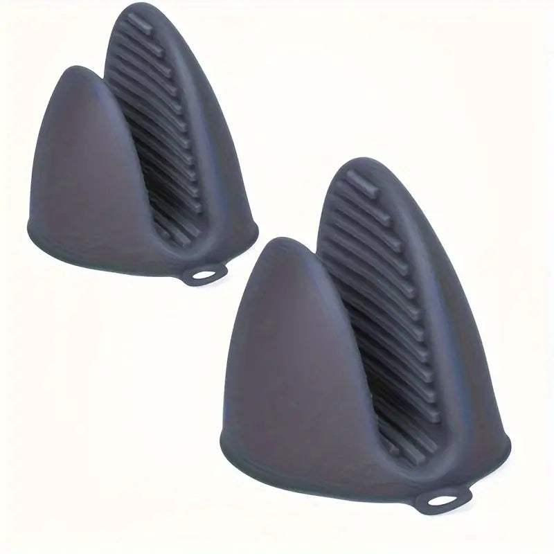 2 Pack Silicone Oven Mitts Pot Holders Sets For Kitchen