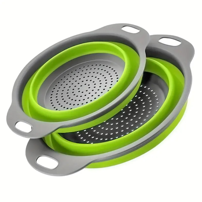 1pcs Collapsible Colander Round,Silicone Kitchen Sink Strainer