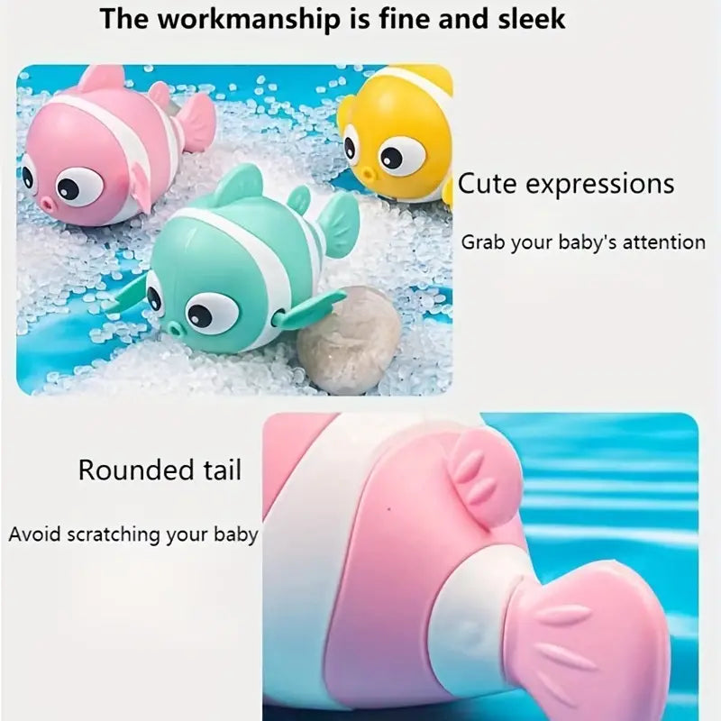 Bath Toys Pool Toys For Kids, Baby Funny Wind Up Swimming Fish Bath Toy