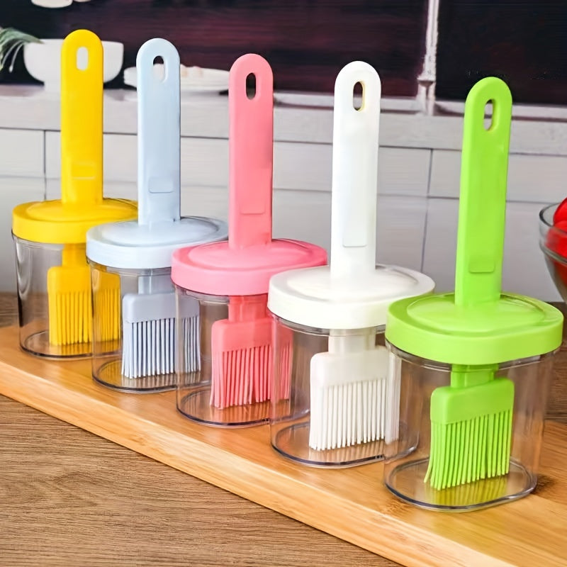 Integrated Barbecue Brush, High-Temperature Resistance (Random Color)