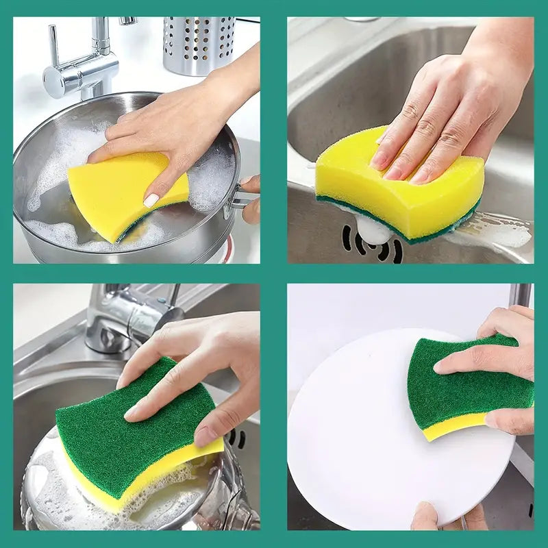 Value Pack Kitchen Cleaning Anti-scratch Dishwashing Sponge -8 pcs