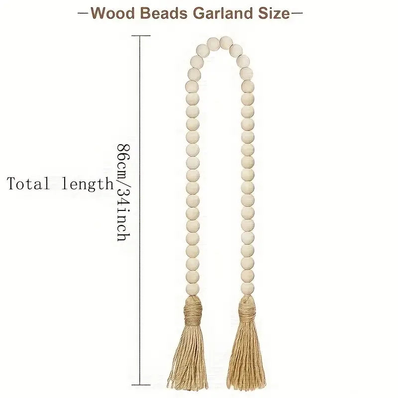 1pc Decorative Beaded Tassel (81.28cm) Bohemian Decoration For Tables Desks & Doors