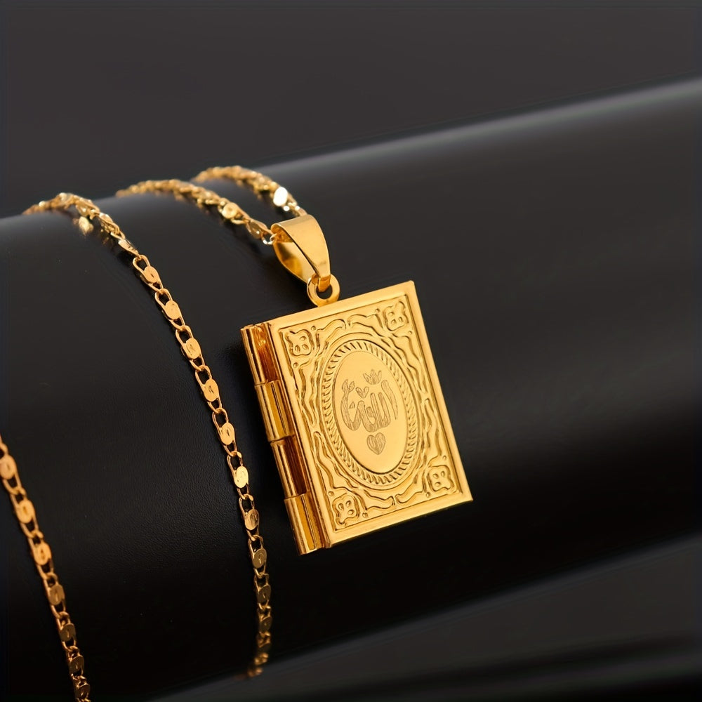 Necklace Casual Jewelry Gold Plated Photo Box Design Pendant Necklace