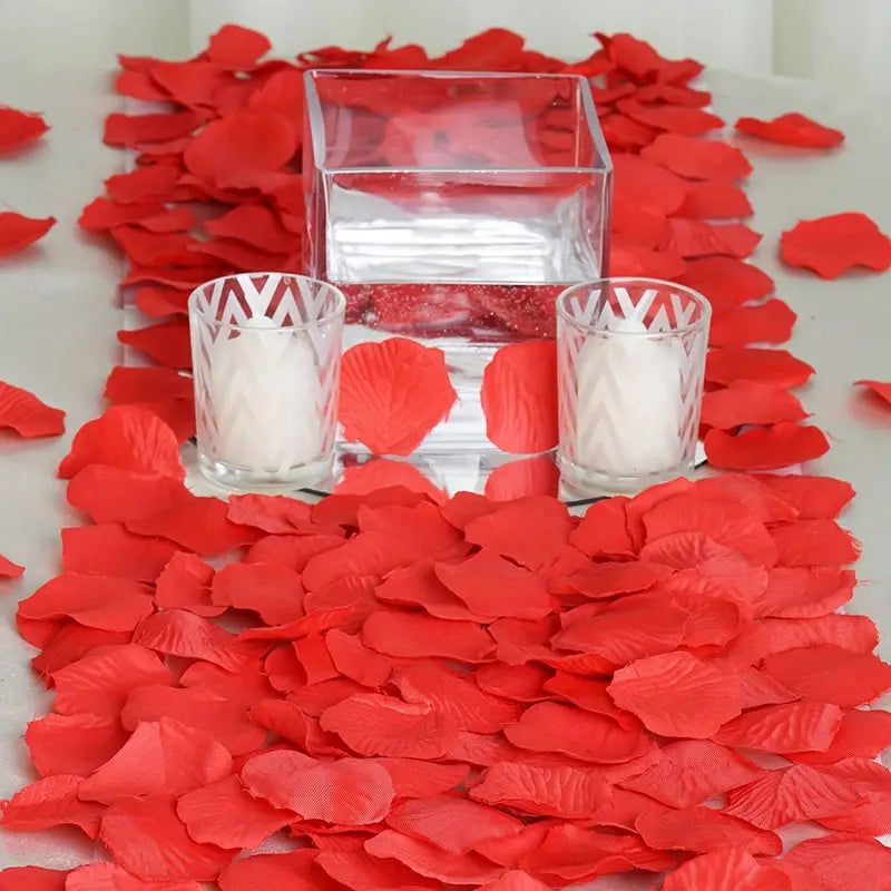 1000pcs Rose Petals Fake Rose Petals Romantic Night Wedding Decoration Party