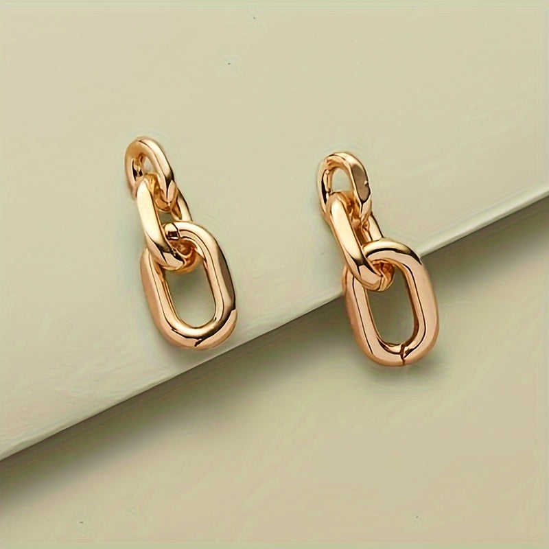 Chain Dangle Earrings Alloy Earrings Elegant Style Jewelry Trendy Gift For Women