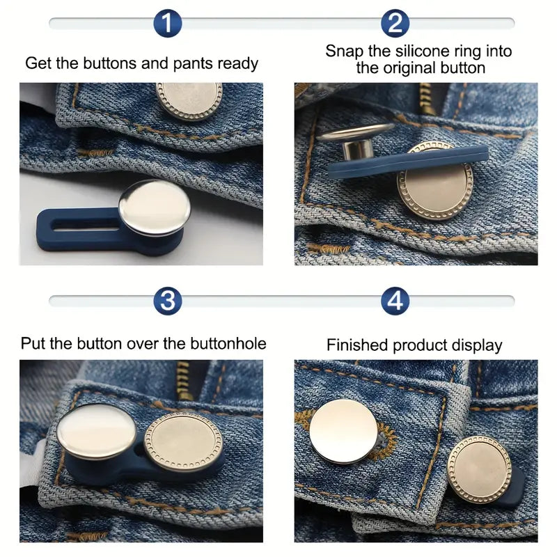 5pcs Jeans Waist Size Change Artifact Waist Expansion Button