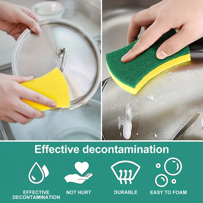 Value Pack Kitchen Cleaning Anti-scratch Dishwashing Sponge -8 pcs