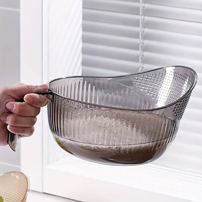 Kitchen Multifunctional Plastic Rice Washing Sieve