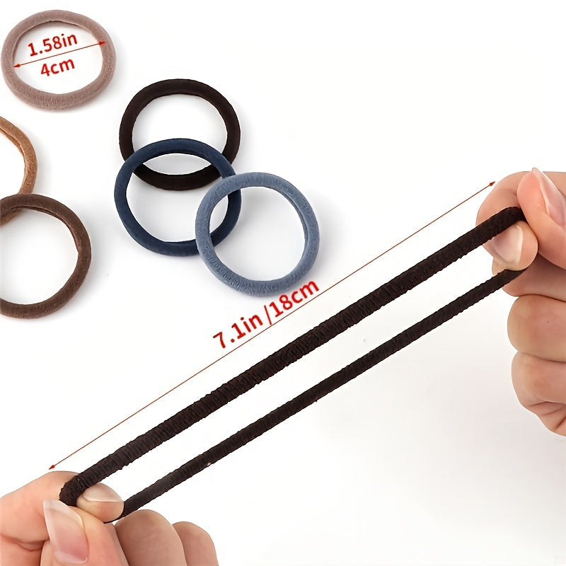 50pcs/Set Women Girls Basic Hair Bands 4cm