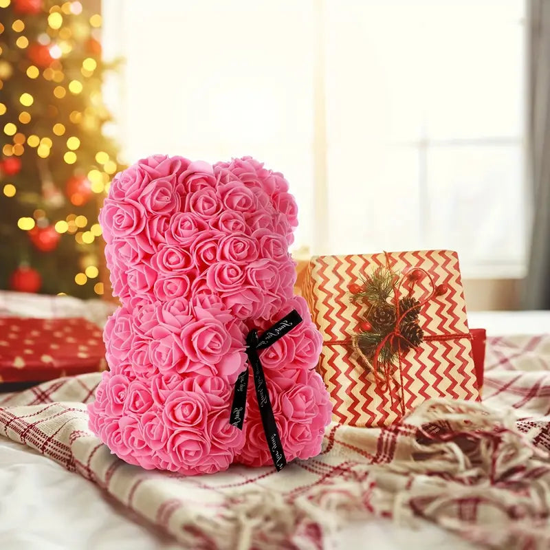 Rose Bear Birthday Gifts For Girlfriend Wife, Rose Teddy Bear Anniversary Party Presents