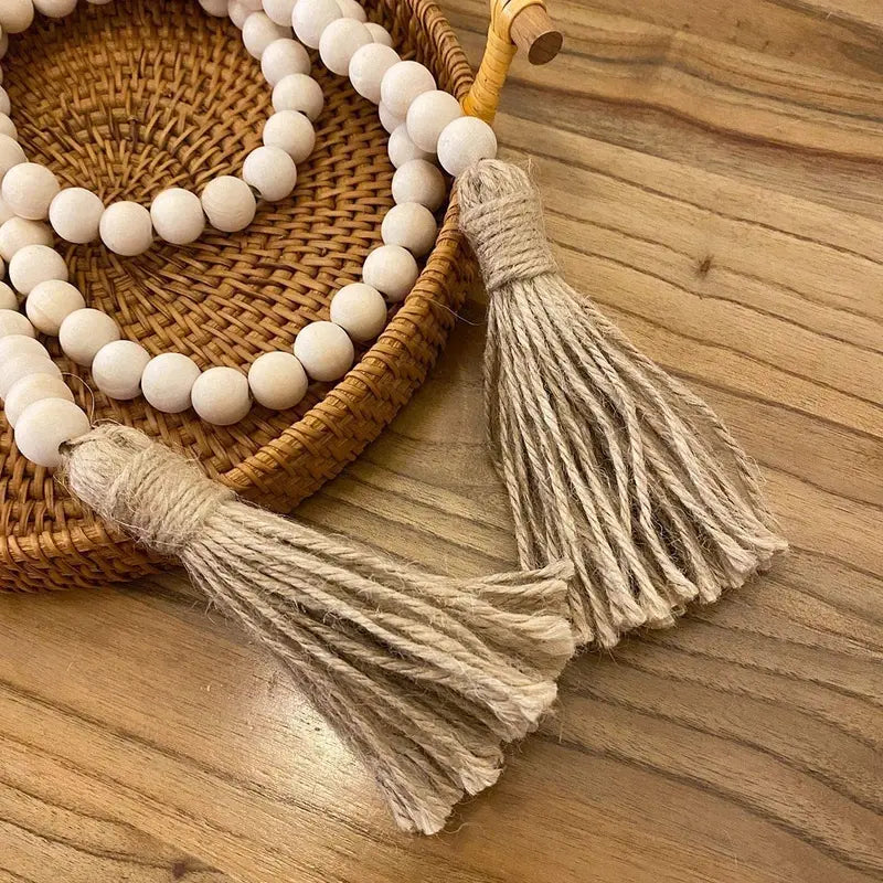 1pc Decorative Beaded Tassel (81.28cm) Bohemian Decoration For Tables Desks & Doors
