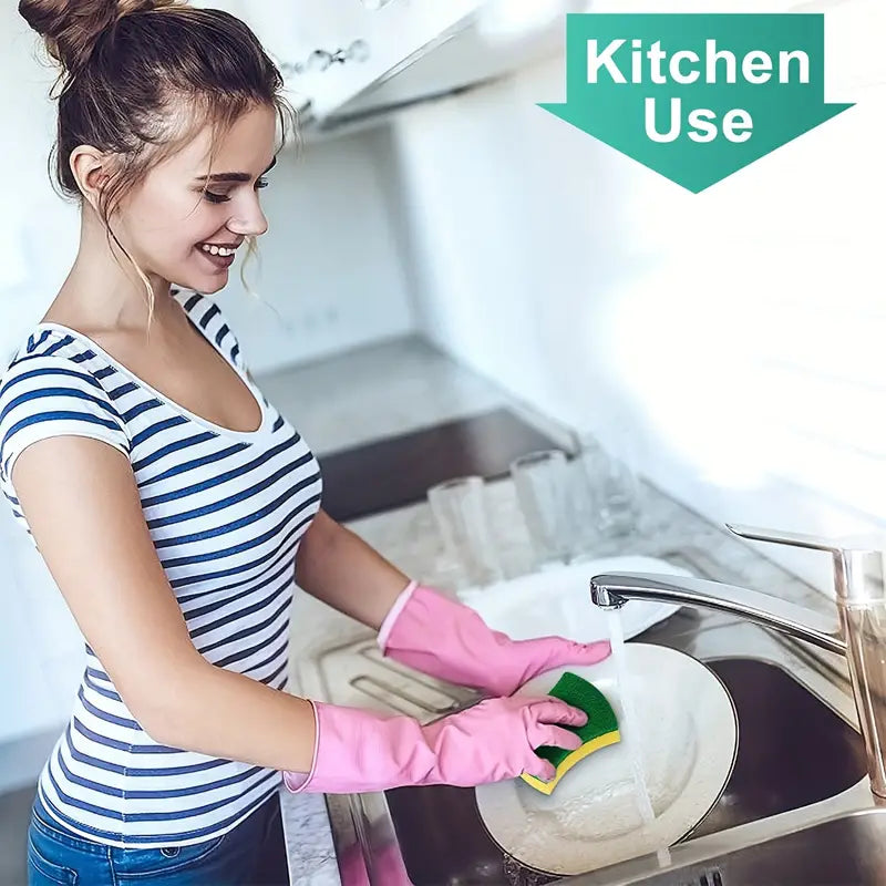 Value Pack Kitchen Cleaning Anti-scratch Dishwashing Sponge -8 pcs