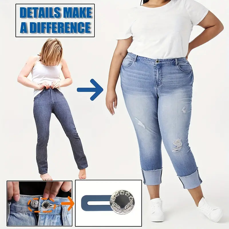 5pcs Jeans Waist Size Change Artifact Waist Expansion Button