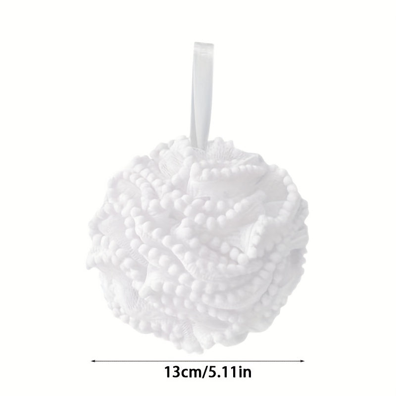 Pink Bath Ball, Bath Flower, Bubble Bath Ball, Super Soft, Female, Large