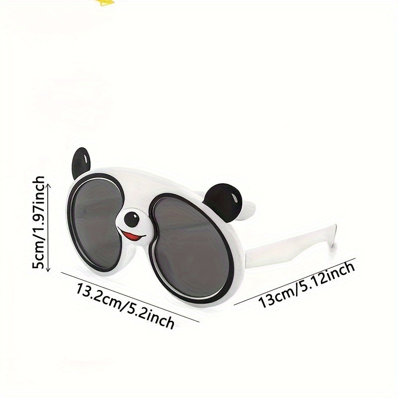 1pc Girl's Panda Glasses, Boys And Girls Cute Glasses, Little Tiger Cartoon Glasses