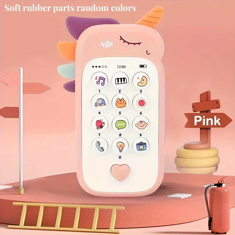 Baby Phone Toy Music Sound Unicorns Telephone Sleeping Toys With Teether