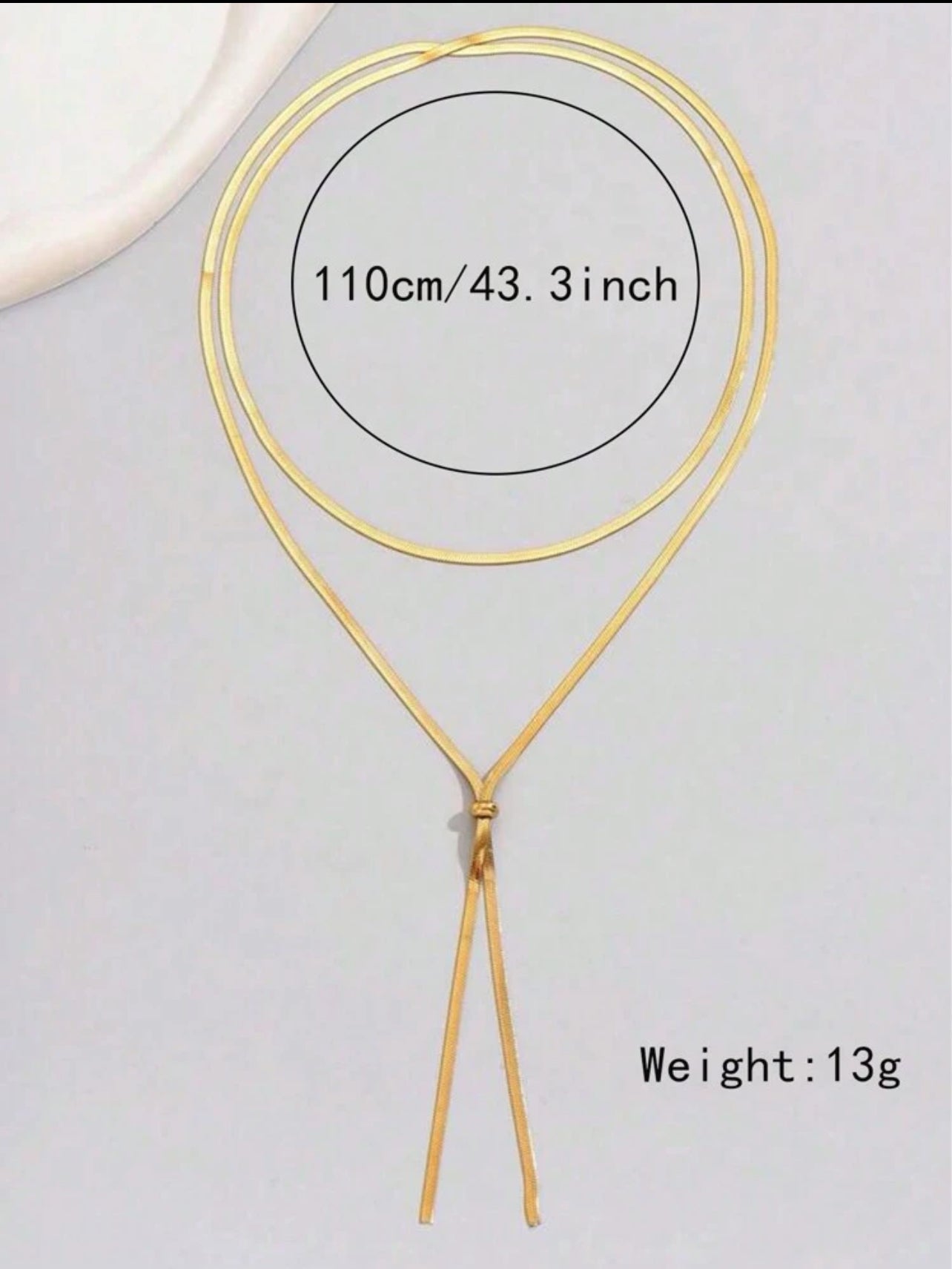 Gold Plated Stainless Steel Y-Necklace for Women