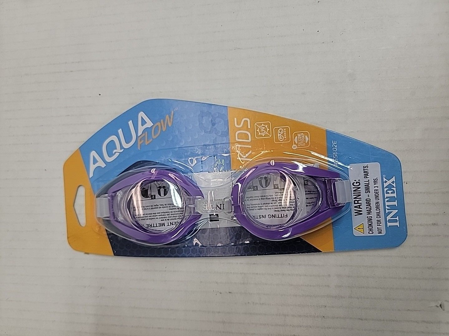 Intex Aqua Flow Play Kids Purple Swim Goggles UV Protection Ages 3 - 8