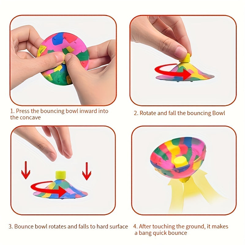 Camouflage Bouncing Bowl, Bouncing Bowl Fidget Toys