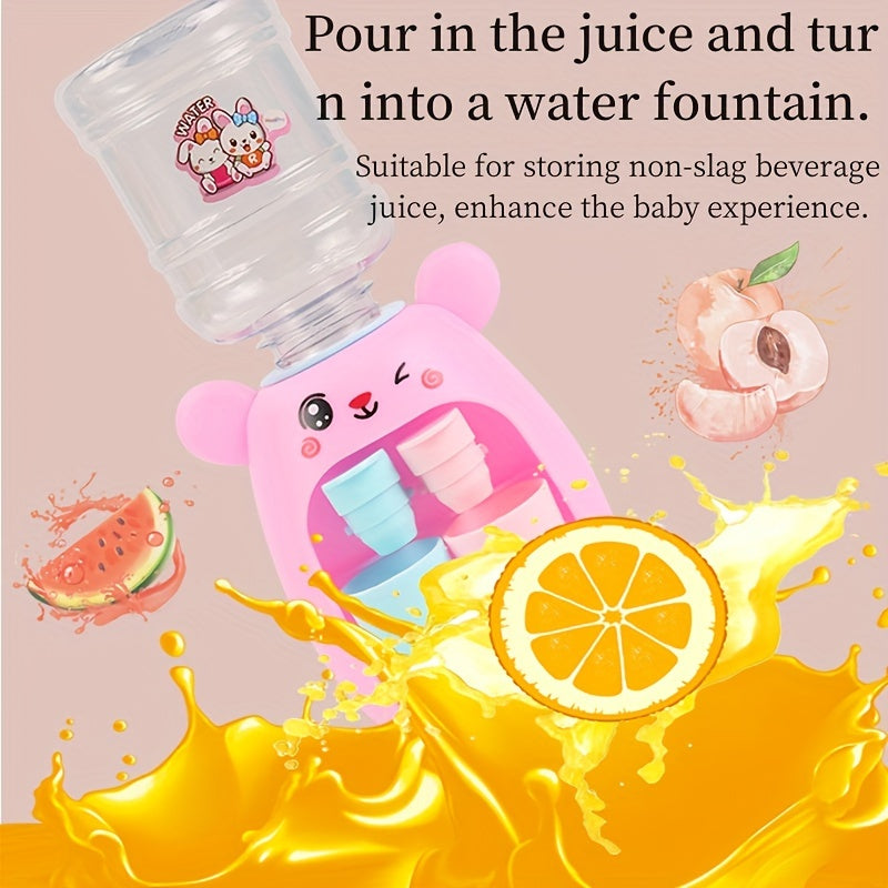 Pretend Play Water Dispenser, Double Water Outlet Press Water Dispenser,