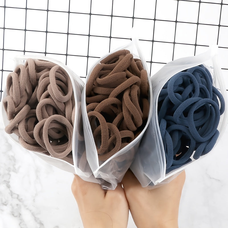 50pcs/Set Women Girls Basic Hair Bands 4cm