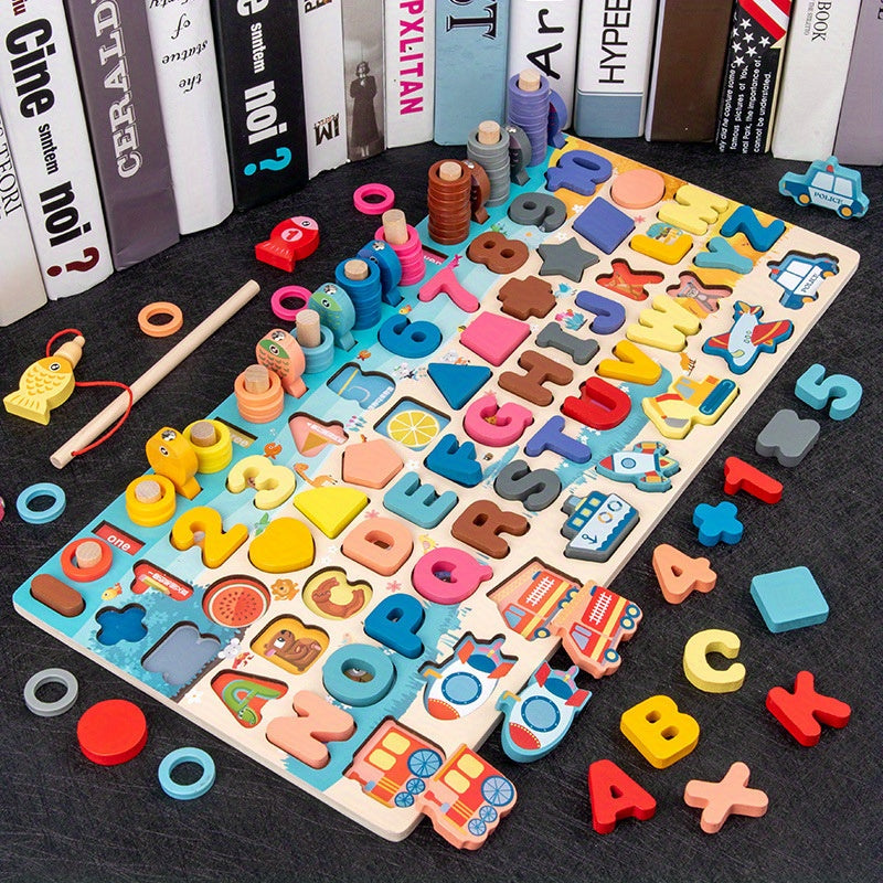 Boost Your Child's Intelligence With This Wooden Multifunctional Puzzle Toys!