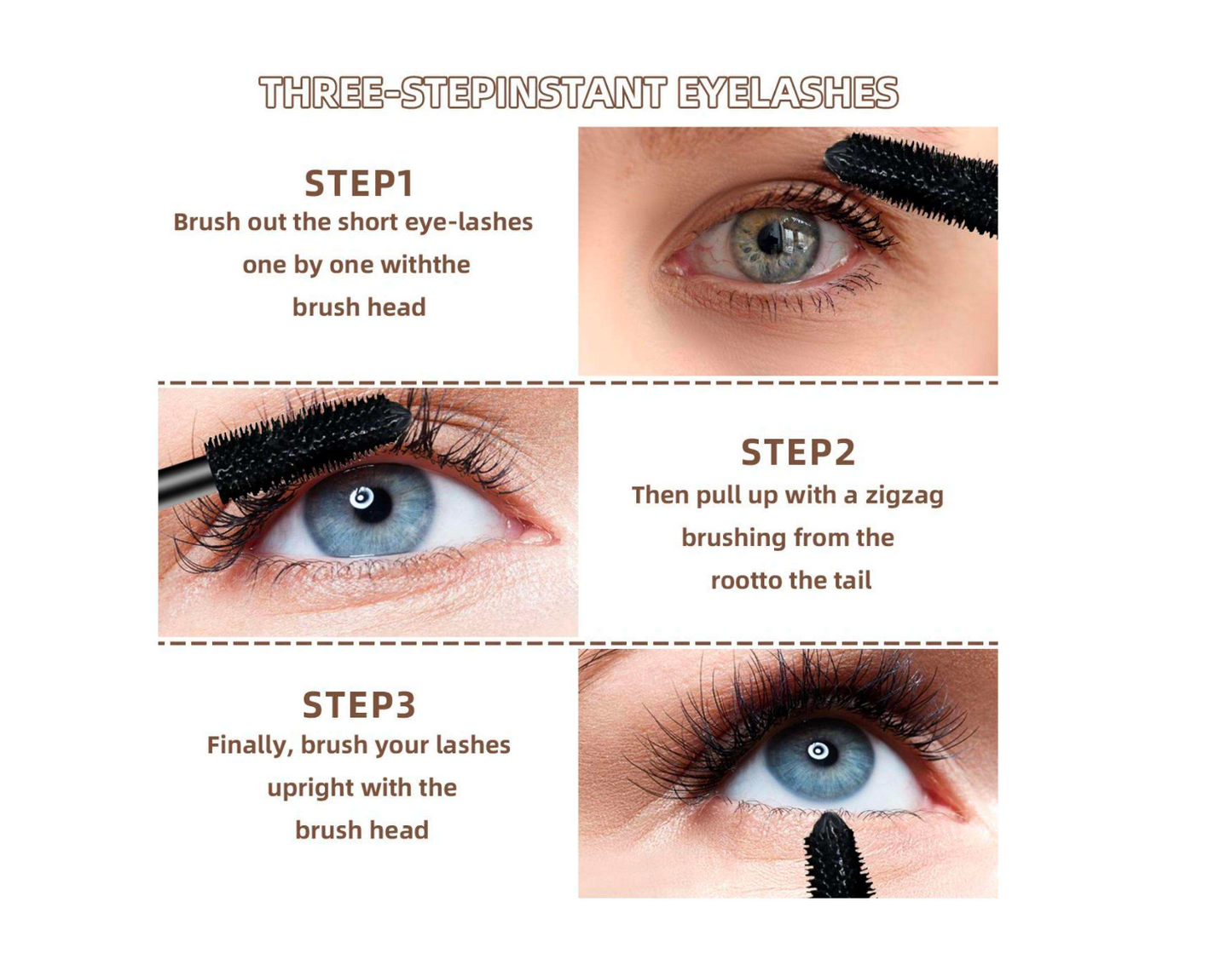 8D Silk Fiber Lash Mascara Waterproof 1Pcs