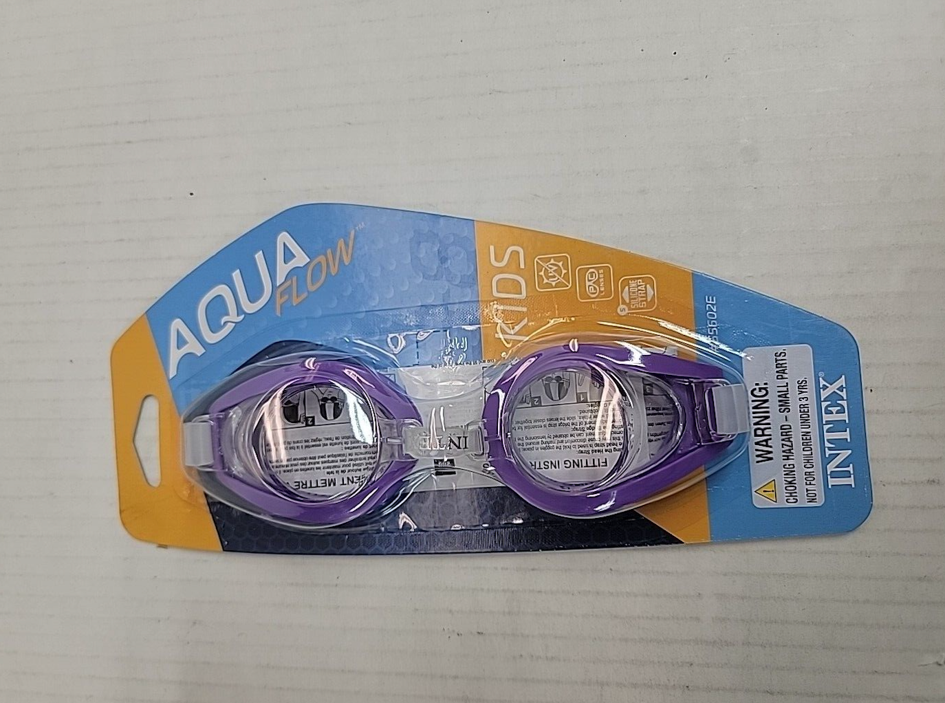 Intex Aqua Flow Play Kids Purple Swim Goggles UV Protection Ages 3 - 8