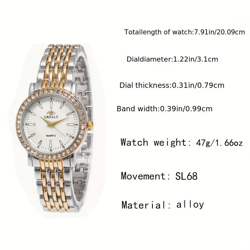 Women's Watch Luxury Rhinestone Quartz