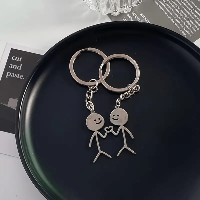 2pcs cute Hands Heart Keychain , Jewelry Gift