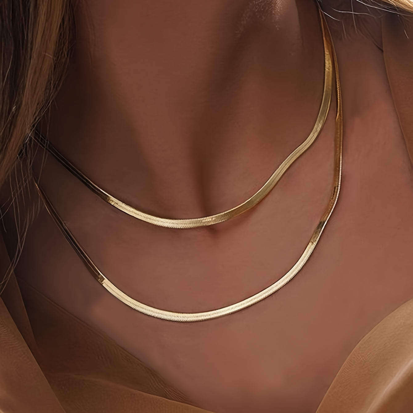 Women's Punk Snake Bone Chain Double Layer Necklace Holiday Party Dating Daily Decor Neck Jewelry