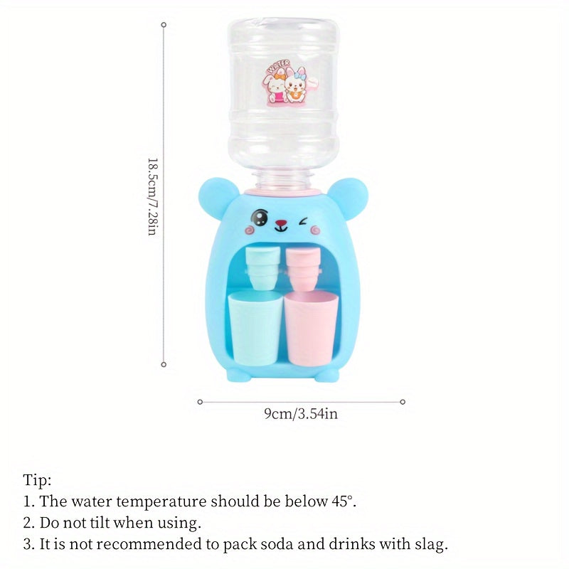 Pretend Play Water Dispenser, Double Water Outlet Press Water Dispenser,