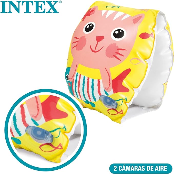 Intex Deluxe Arm Bands, Orange, 6 -36 Months Boys & Girls