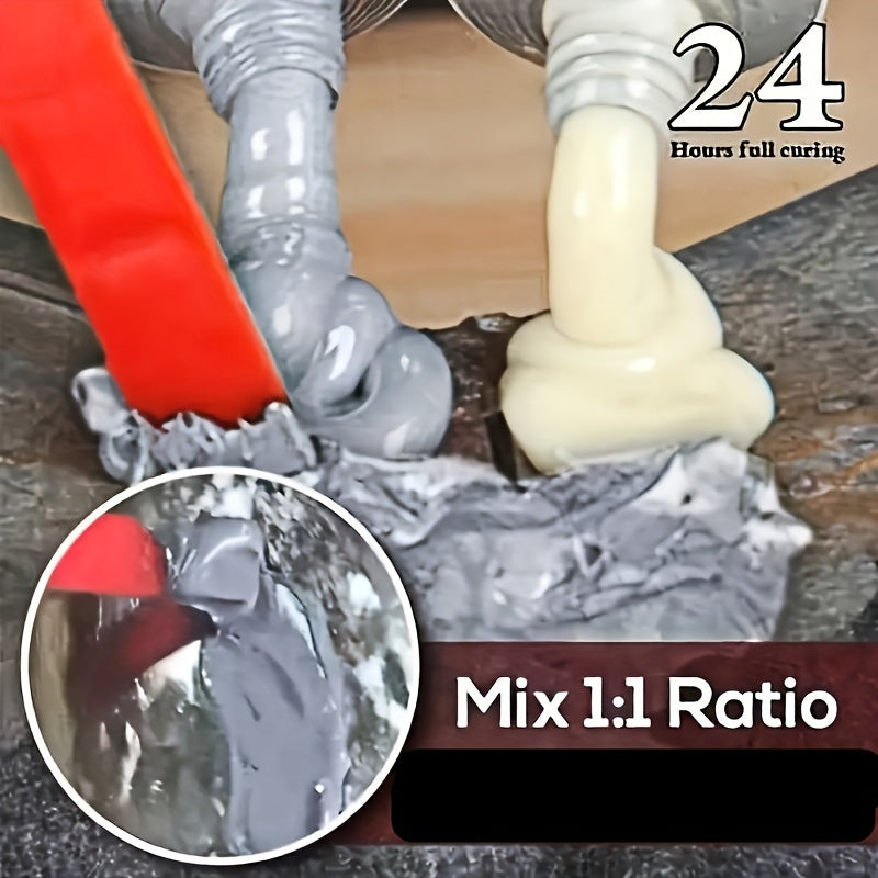 1set 20g A+B Metal Repairing Adhesive Super Glue, Iron Steel