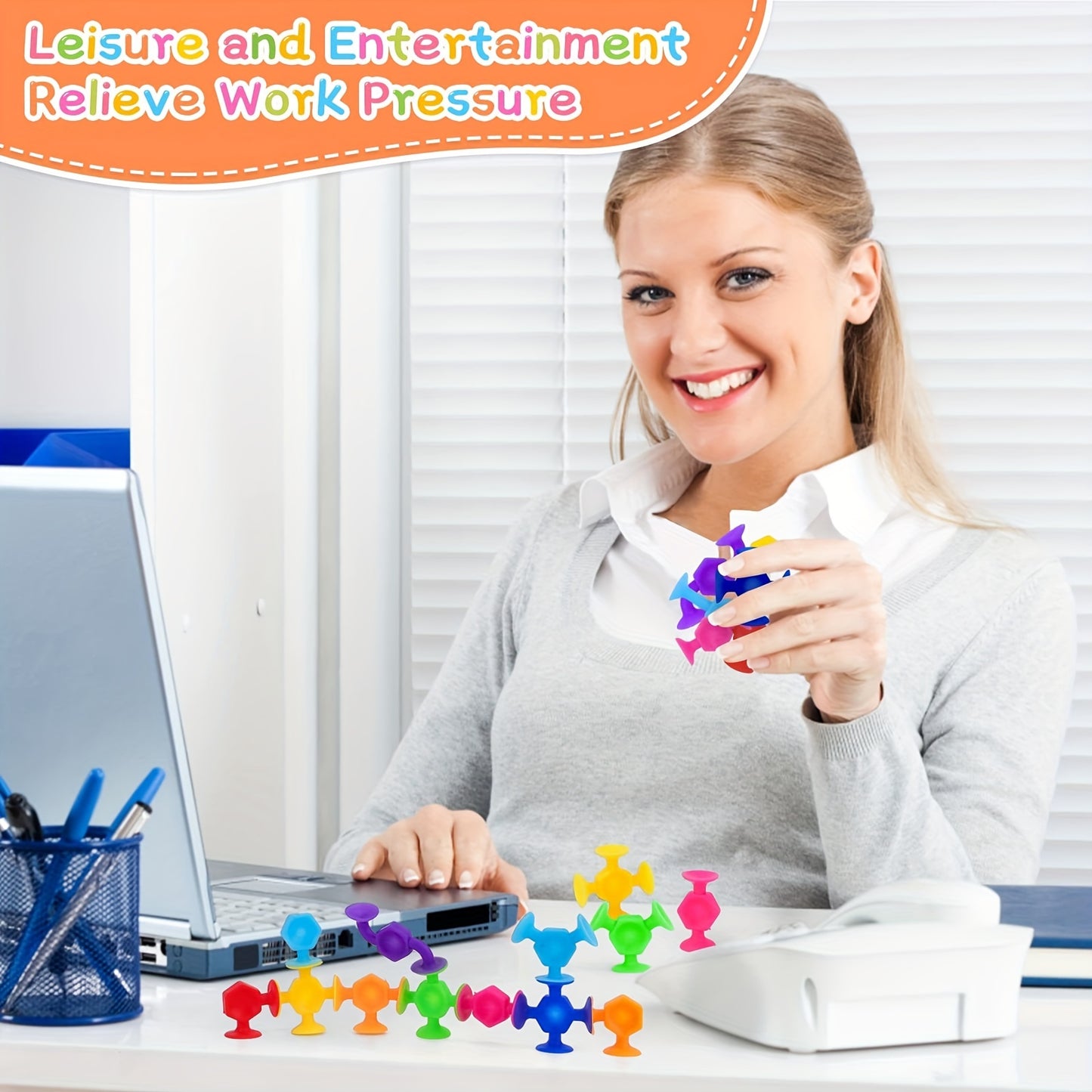 19 Pcs Suction Toys Bath Toy Set, Slicone Sucker Toys For Kids
