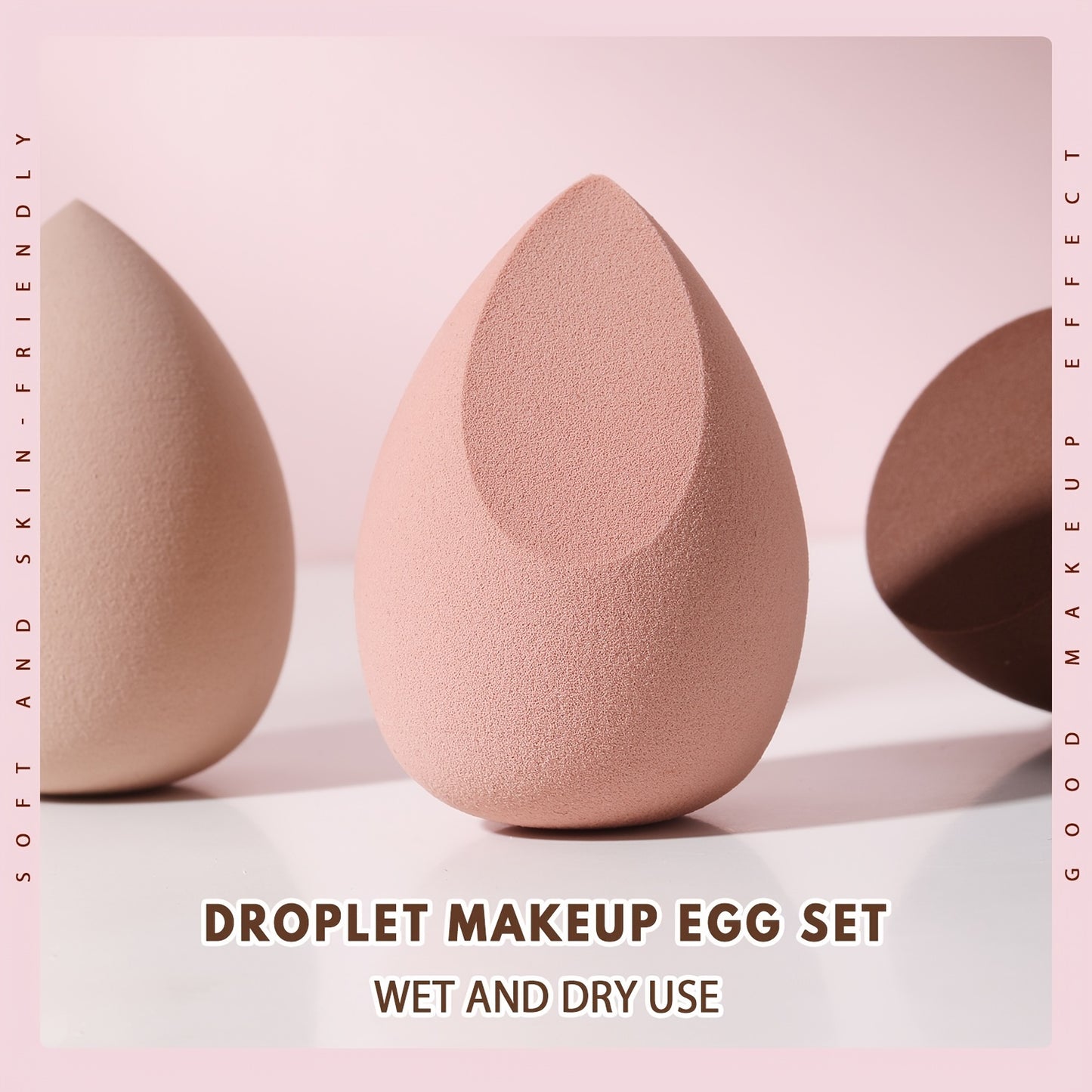 3 PCS Makeup Sponge Set Professional Beauty Sponge
