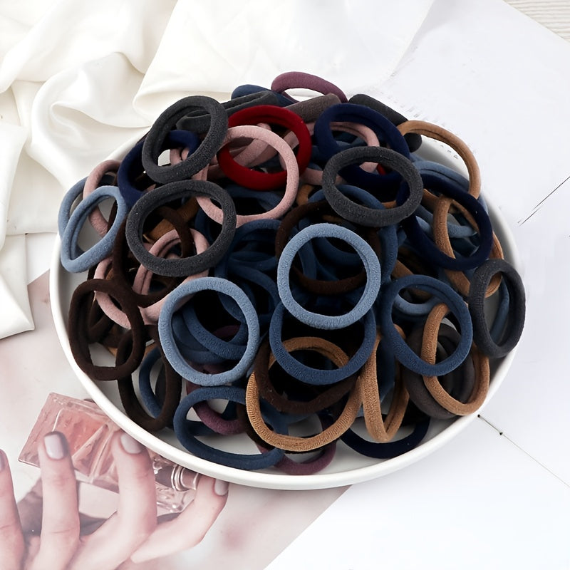 50pcs/Set Women Girls Basic Hair Bands 4cm