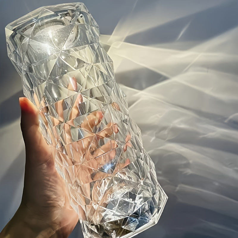 Crystal Diamond Table Lamp With Color-changing Touch Control