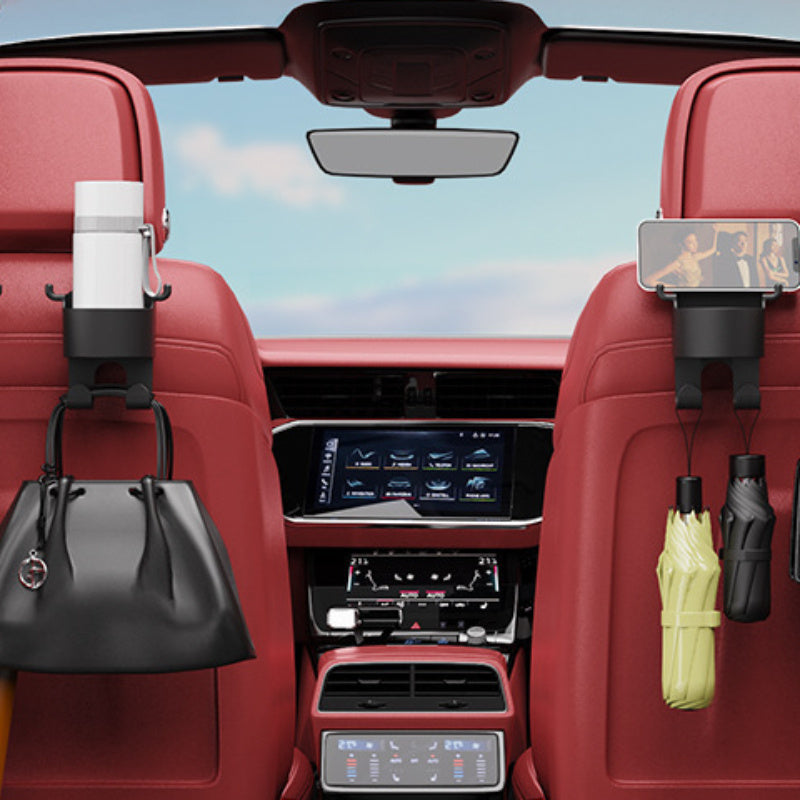 Car Seat Multifunctional Water Cup Drink Storage Bracket, Mobile Phone Holder