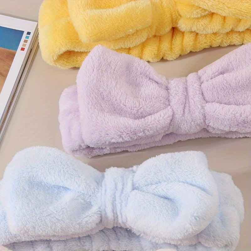 Headband And Wristband Set, Soft Skincare Headband For Women