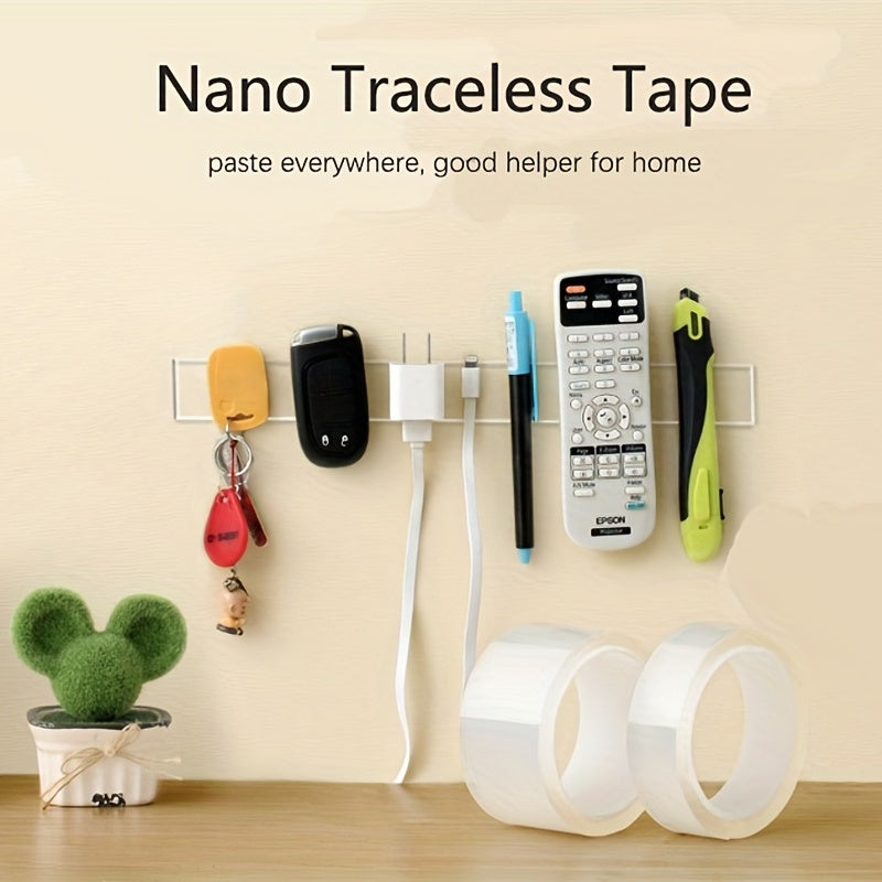 Roll Transparent Double Sided Nano Tape, Waterproof Wall Stickers( 3CM*300CM)