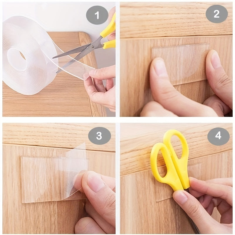 Roll Transparent Double Sided Nano Tape, Waterproof Wall Stickers( 3CM*300CM)