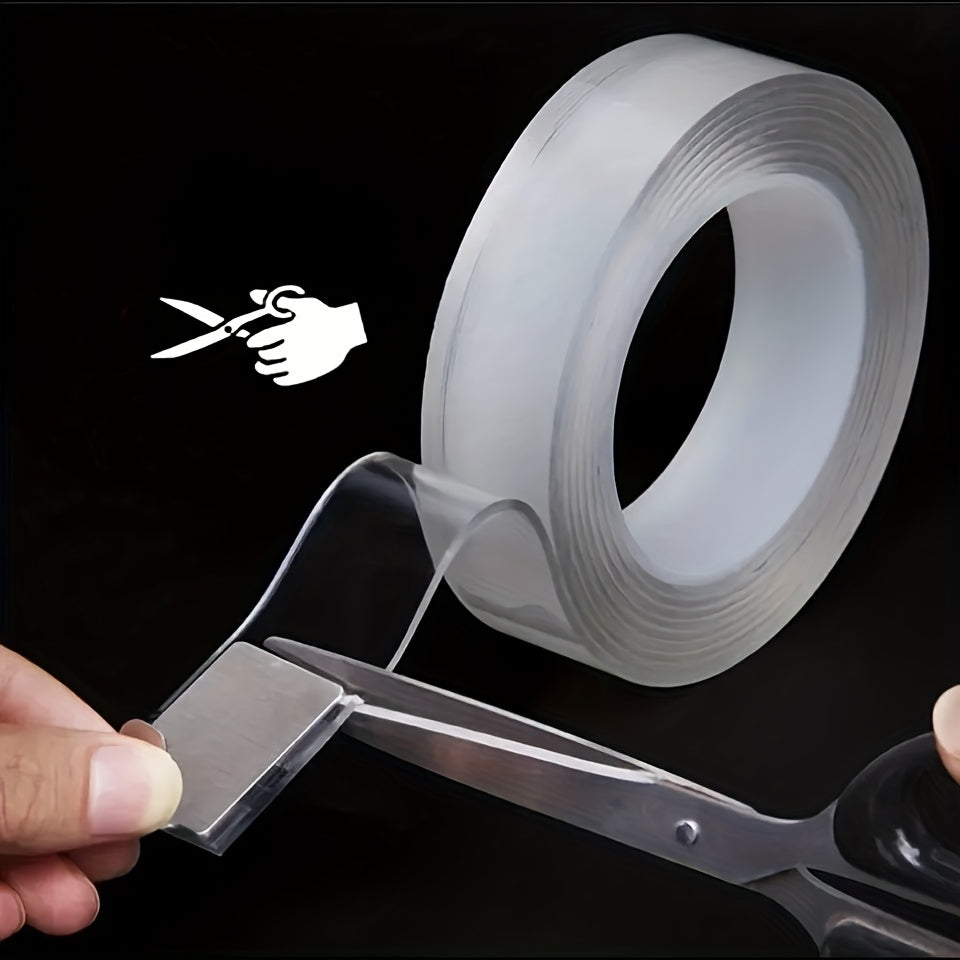 Roll Transparent Double Sided Nano Tape, Waterproof Wall Stickers( 3CM*300CM)