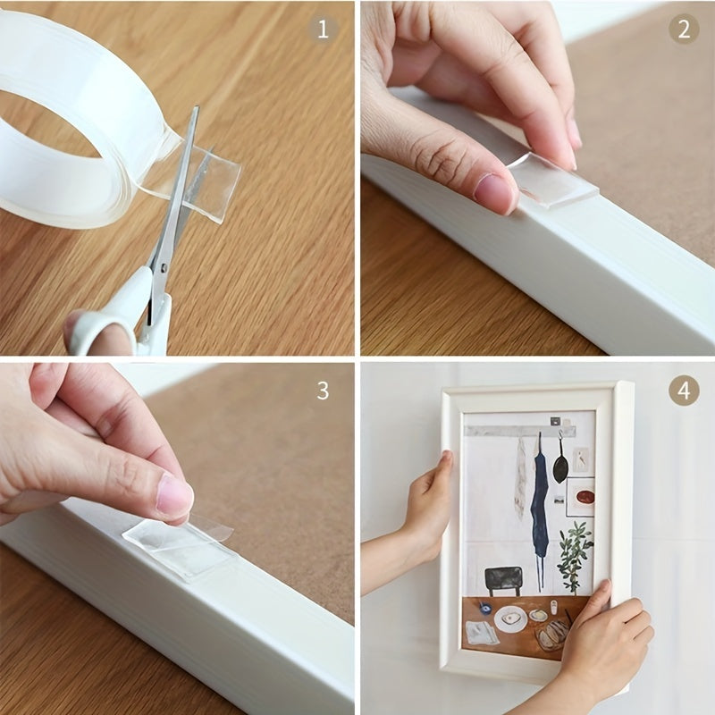 Roll Transparent Double Sided Nano Tape, Waterproof Wall Stickers( 3CM*300CM)