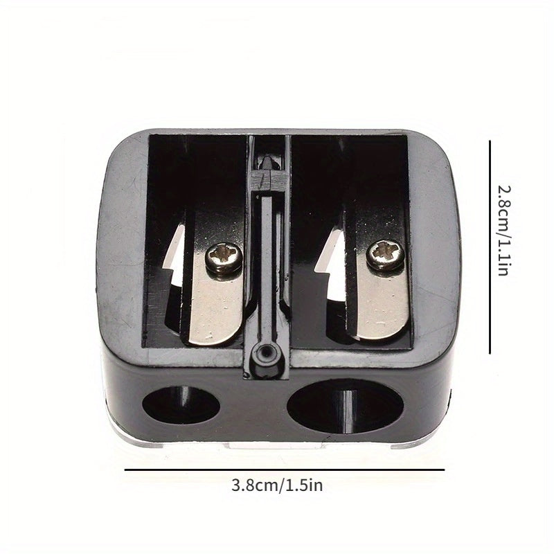 Double Hole Pencil Sharpener For Lipstick, Makeup, Eyebrow Razor, Lip Liner
