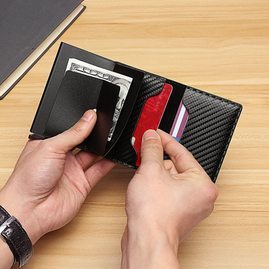 Men's 8-cards Carbon Fiber Credit Card Holder